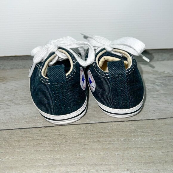 Baby Chuck Taylor All Star Cribster Canvas Black/White Size 3 - Picture 3 of 7